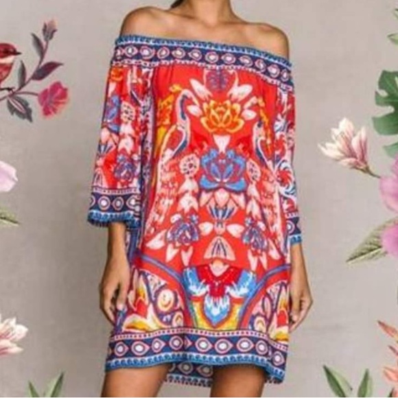 Flying Tomato Dresses & Skirts - Flying tomato boho tropical dress